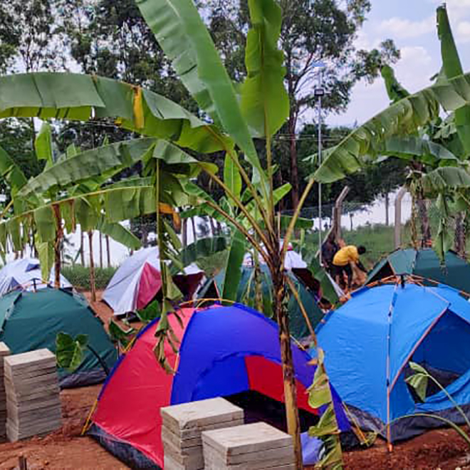 Space for camping with your own tent in jinja uganda